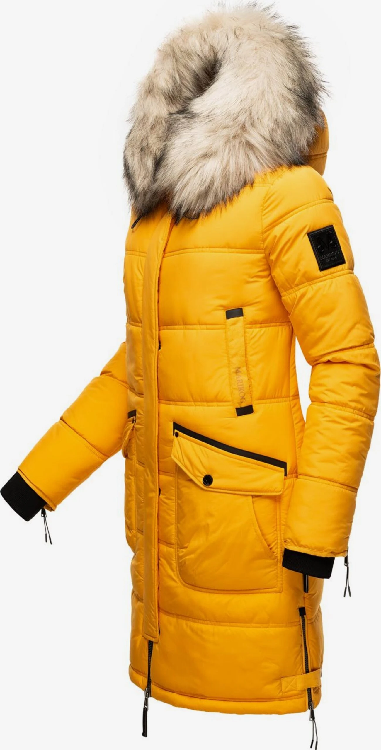 Marikoo Manteaux Dhiver Manteau D’hiver Chaskaa Femme Jaune 4 Marikoo Manteaux Dhiver Manteau D’hiver Chaskaa Femme Jaune – Image 2