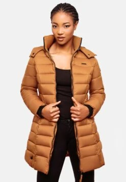 Marikoo Manteaux Courts Manteau D’hiver Abendsternchen Femme Noisette -Marikoo 43ec5044a1097df38ba677314da4113d