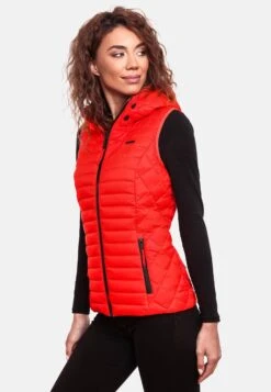 Marikoo Vestes Sans Manches Gilet Hasenpfote Femme Orange Fluo -Marikoo 44cd7c6c8671335da864bd8d7d7ffda2