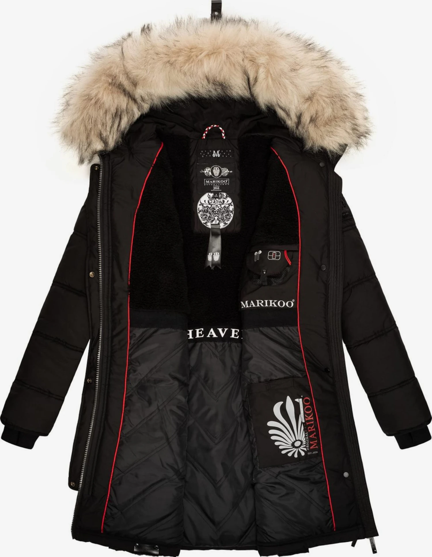 Marikoo Manteaux Dhiver Manteau D’hiver Chaskaa Femme Noir 7 Marikoo Manteaux Dhiver Manteau D’hiver Chaskaa Femme Noir – Image 5