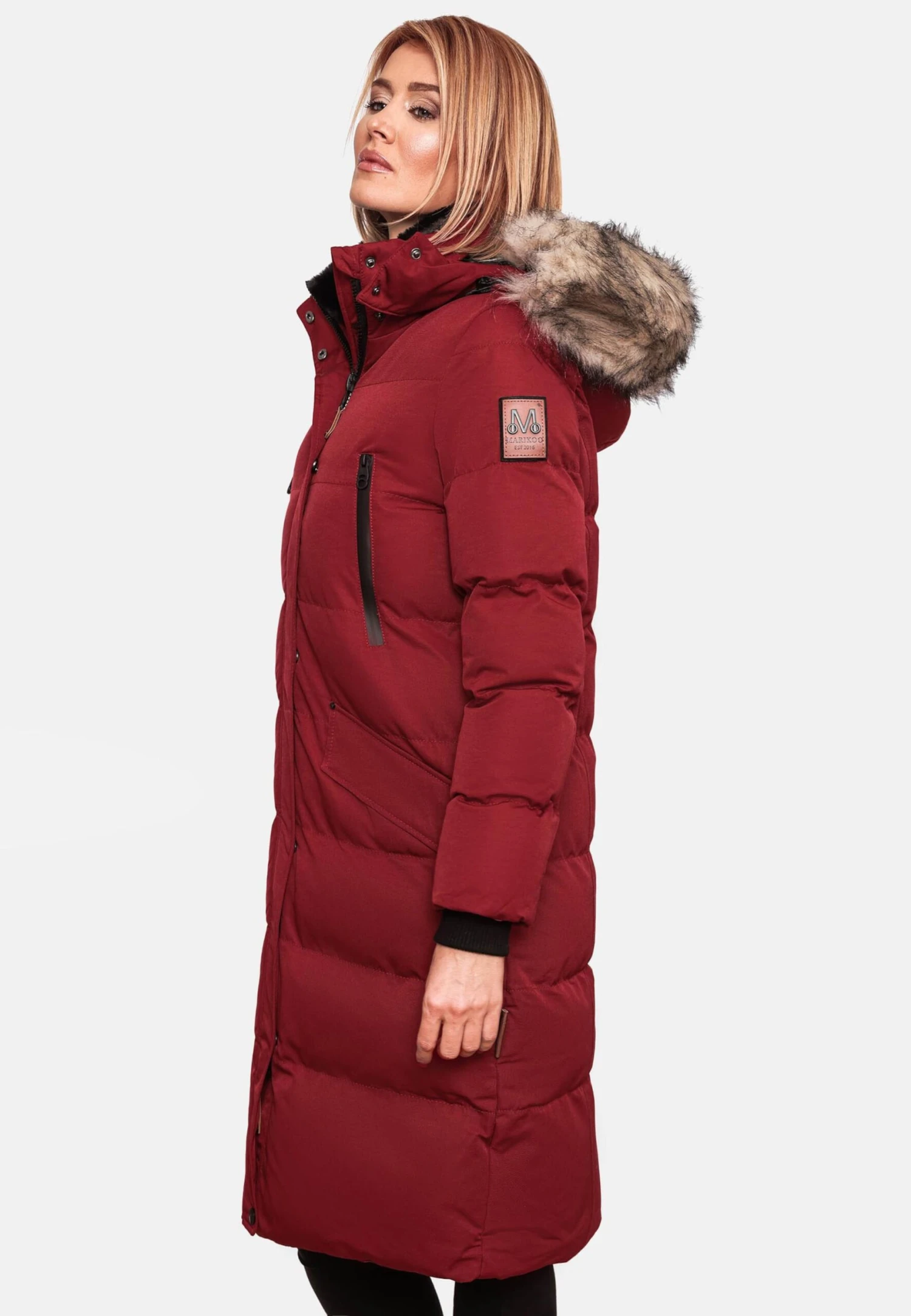 Marikoo Manteaux Dhiver Manteau D’hiver Schneesternchen Femme Rouge Sang 10 Marikoo Manteaux Dhiver Manteau D’hiver Schneesternchen Femme Rouge Sang – Image 8
