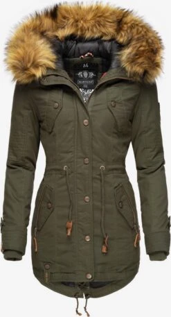 Marikoo Parkas Parka D’hiver Femme Kaki