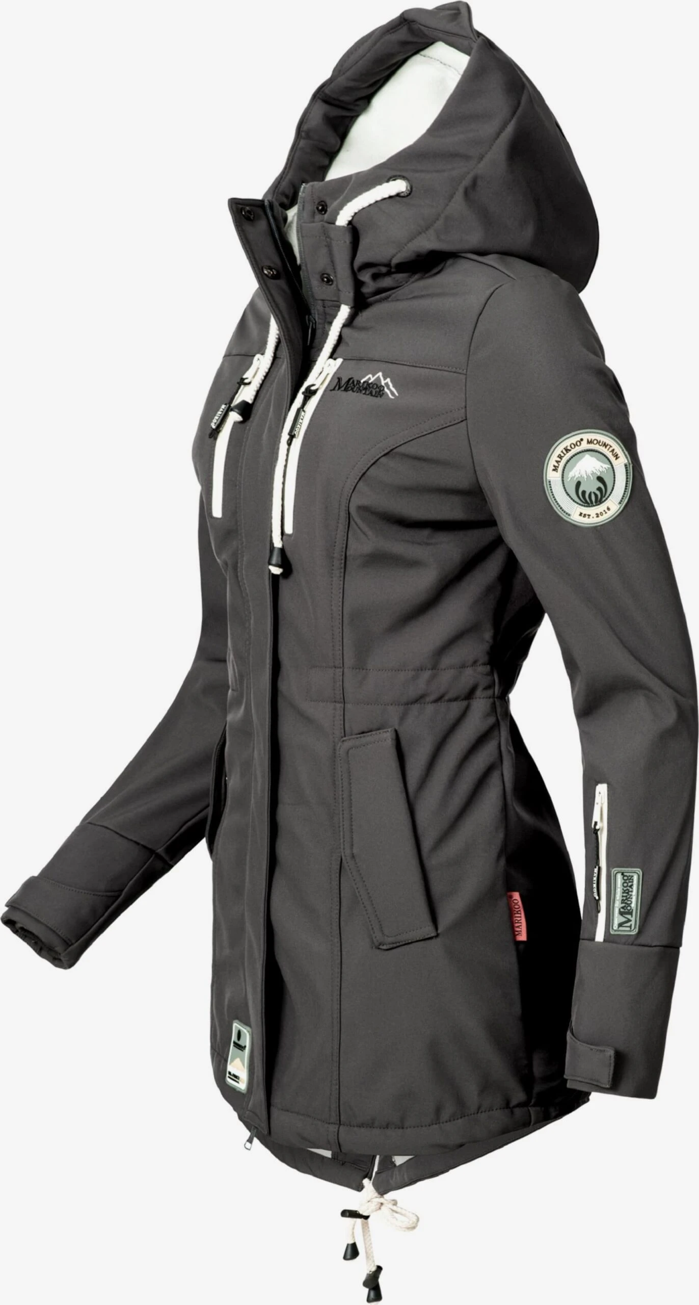 Marikoo Manteaux De Pluie Manteau Fonctionnel Zimtzicke Femme Gris Foncé 4 Marikoo Manteaux De Pluie Manteau Fonctionnel Zimtzicke Femme Gris Foncé – Image 2