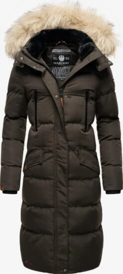Marikoo Manteaux Dhiver Manteau D’hiver Schneesternchen Femme Anthracite