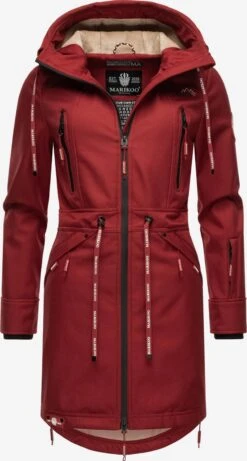 Marikoo Parkas Parka Mi-saison Femme Rouge Foncé -Marikoo 4cd7ba62d4398951ddcd1f69dc7cd544