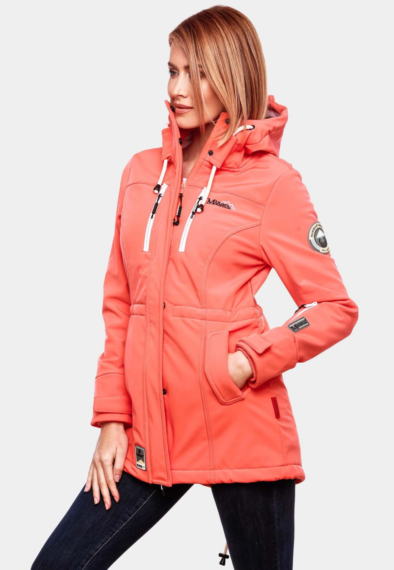 Marikoo Manteaux De Pluie Manteau Fonctionnel Zimtzicke Femme Corail 7 Marikoo Manteaux De Pluie Manteau Fonctionnel Zimtzicke Femme Corail – Image 5