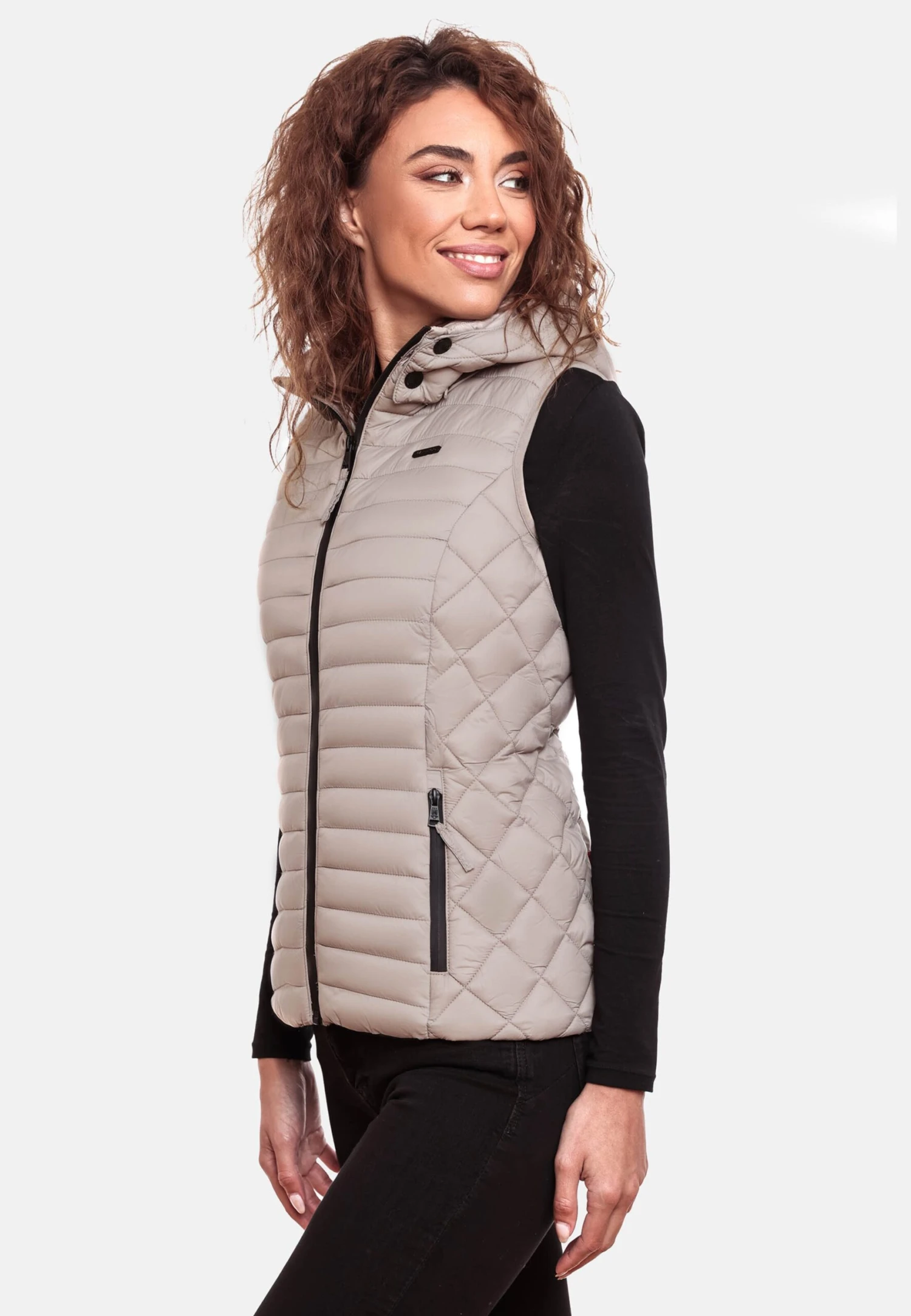 Marikoo Vestes Sans Manches Gilet Hasenpfote Femme Gris Clair 8 Marikoo Vestes Sans Manches Gilet Hasenpfote Femme Gris Clair – Image 6