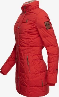 Marikoo Manteaux Courts Manteau D’hiver Femme Rouge -Marikoo 5010d6950ee17da997a09afc286c0462