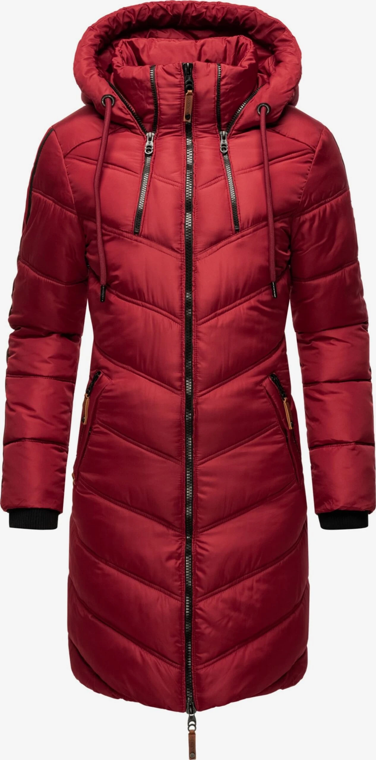 Marikoo Manteaux Dhiver Manteau D’hiver Armasa Femme Rouge / Rouge Sang 3 Marikoo Manteaux Dhiver Manteau D’hiver Armasa Femme Rouge / Rouge Sang
