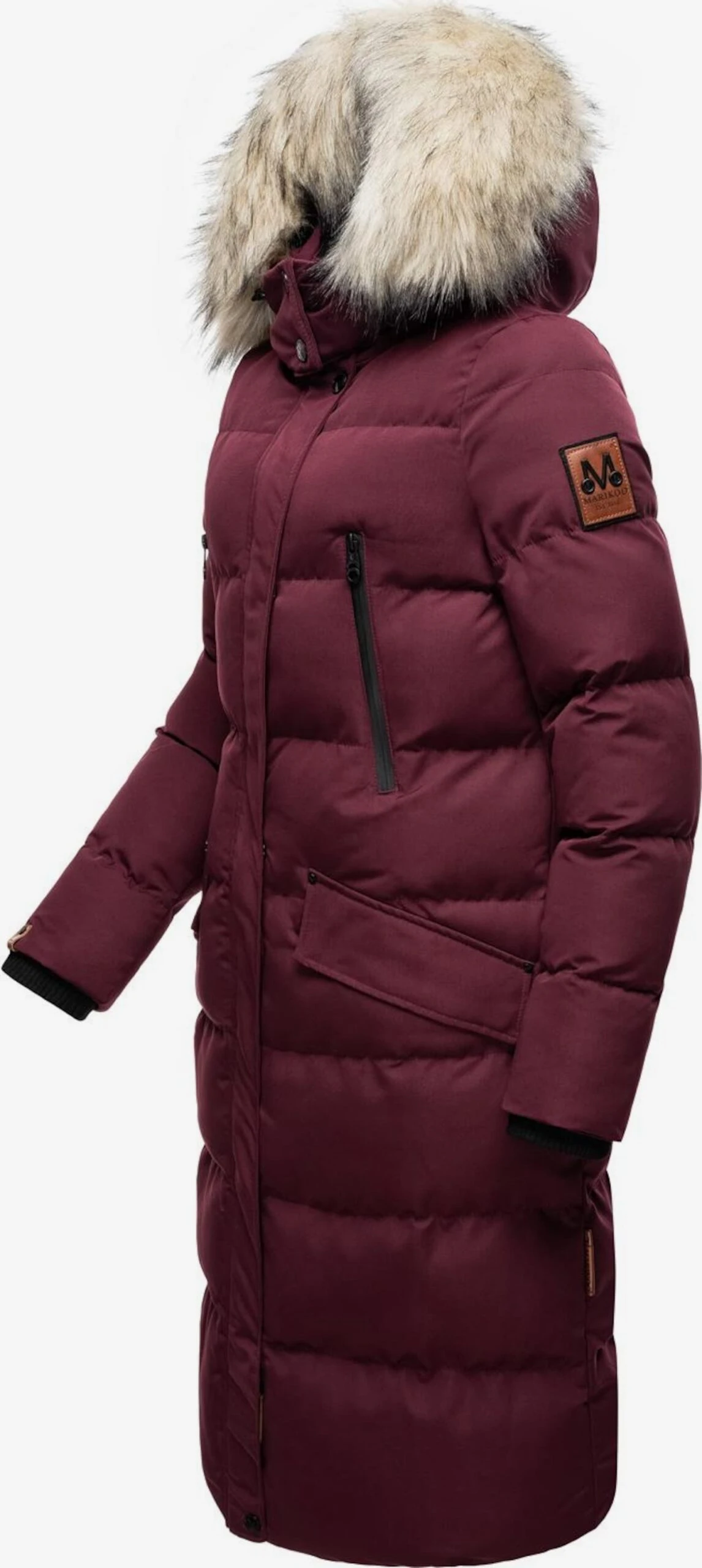 Marikoo Manteaux Dhiver Manteau D’hiver Schneesternchen Femme Bordeaux 4 Marikoo Manteaux Dhiver Manteau D’hiver Schneesternchen Femme Bordeaux – Image 2