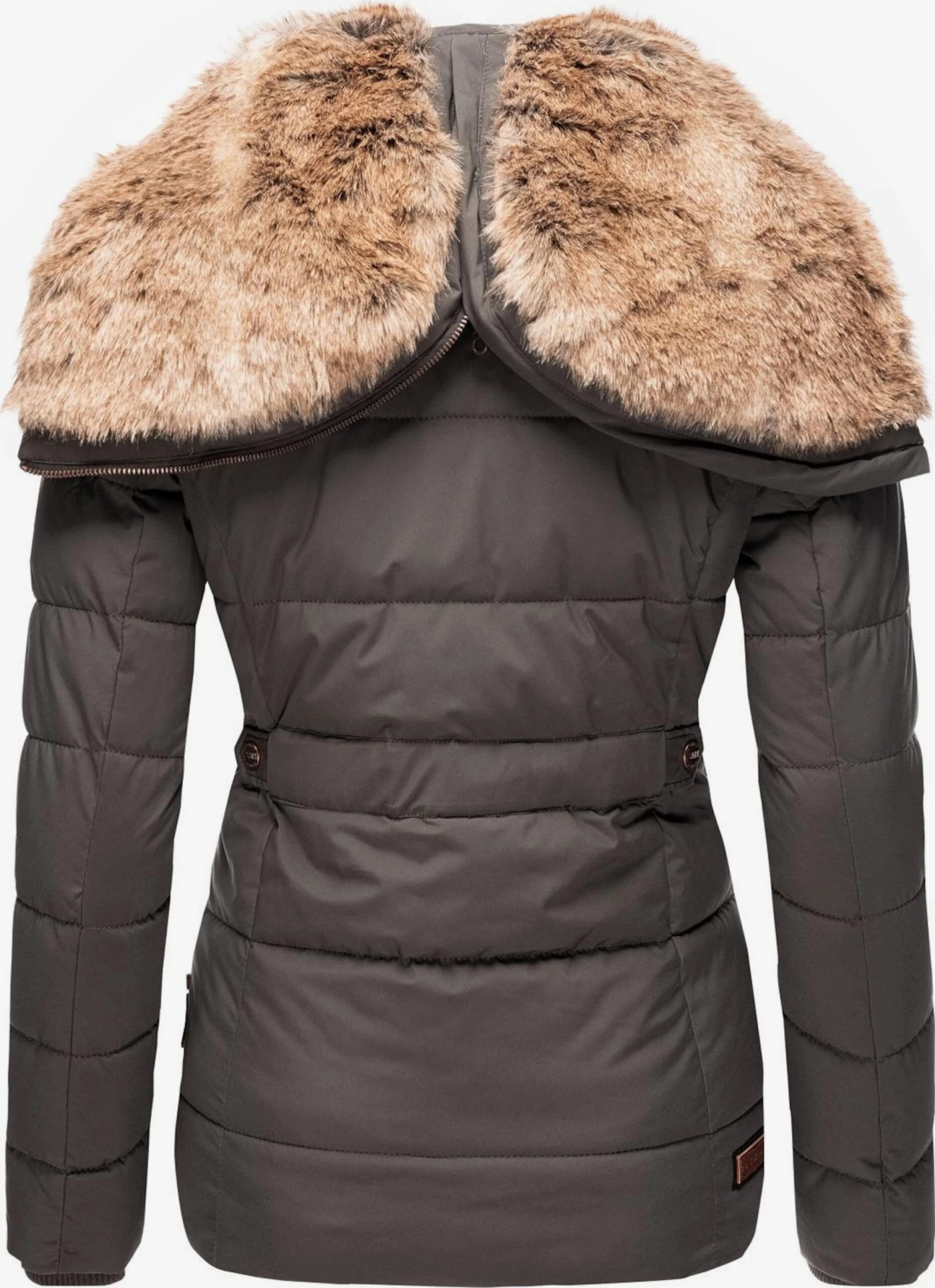 Marikoo Vestes Matelassées Veste D’hiver Nekoo Femme Taupe 7 Marikoo Vestes Matelassées Veste D’hiver Nekoo Femme Taupe – Image 5