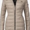 Marikoo Manteaux Courts Manteau D’hiver Abendsternchen Femme Taupe -Marikoo 5a9d470779bfd79e9c4c89c838fd51b1