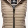 Marikoo Vestes Sans Manches Gilet Hasenpfote Femme Noisette