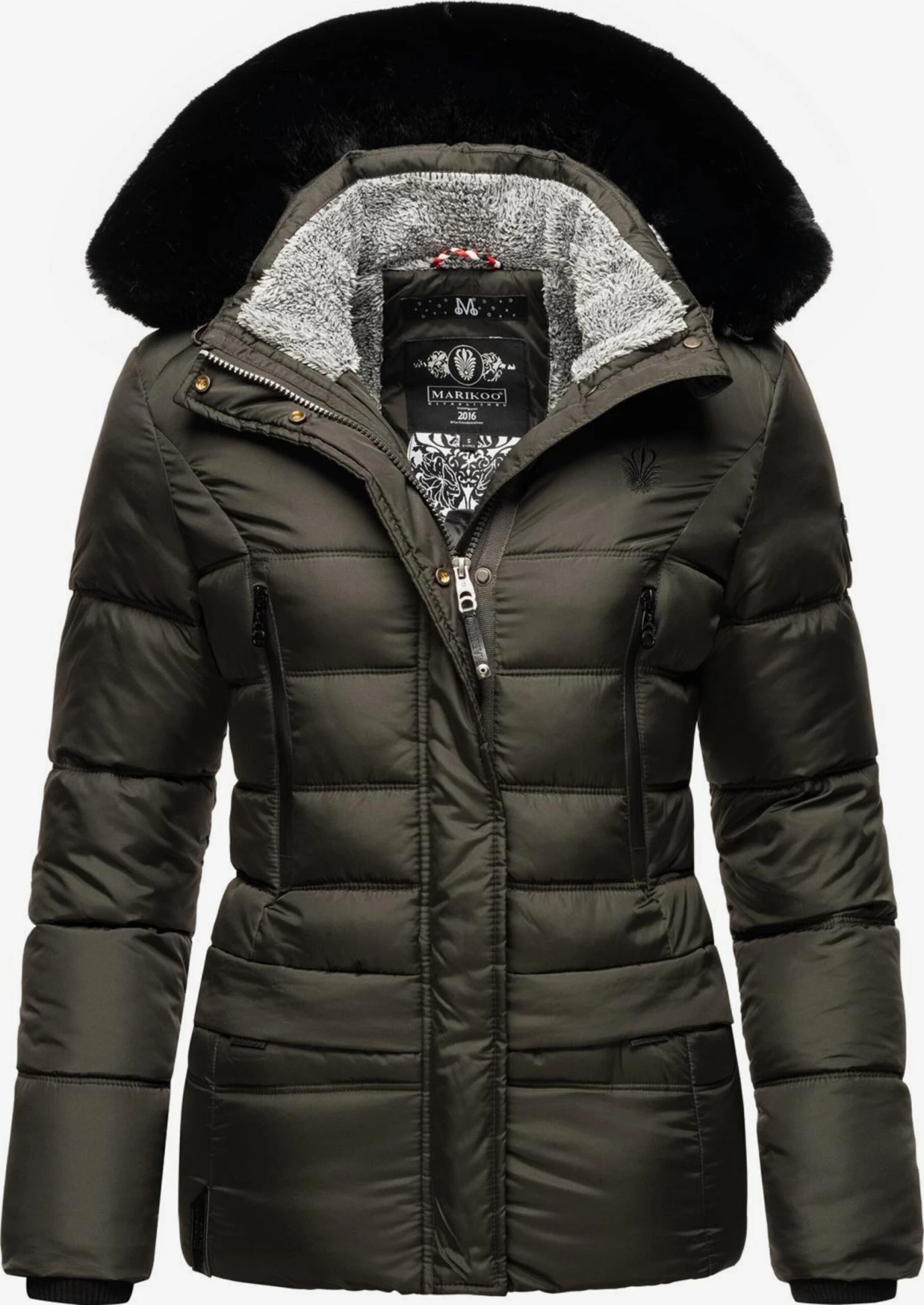 Marikoo Vestes Dhiver Veste D’hiver Loveleen Femme Anthracite 3 Marikoo Vestes Dhiver Veste D’hiver Loveleen Femme Anthracite