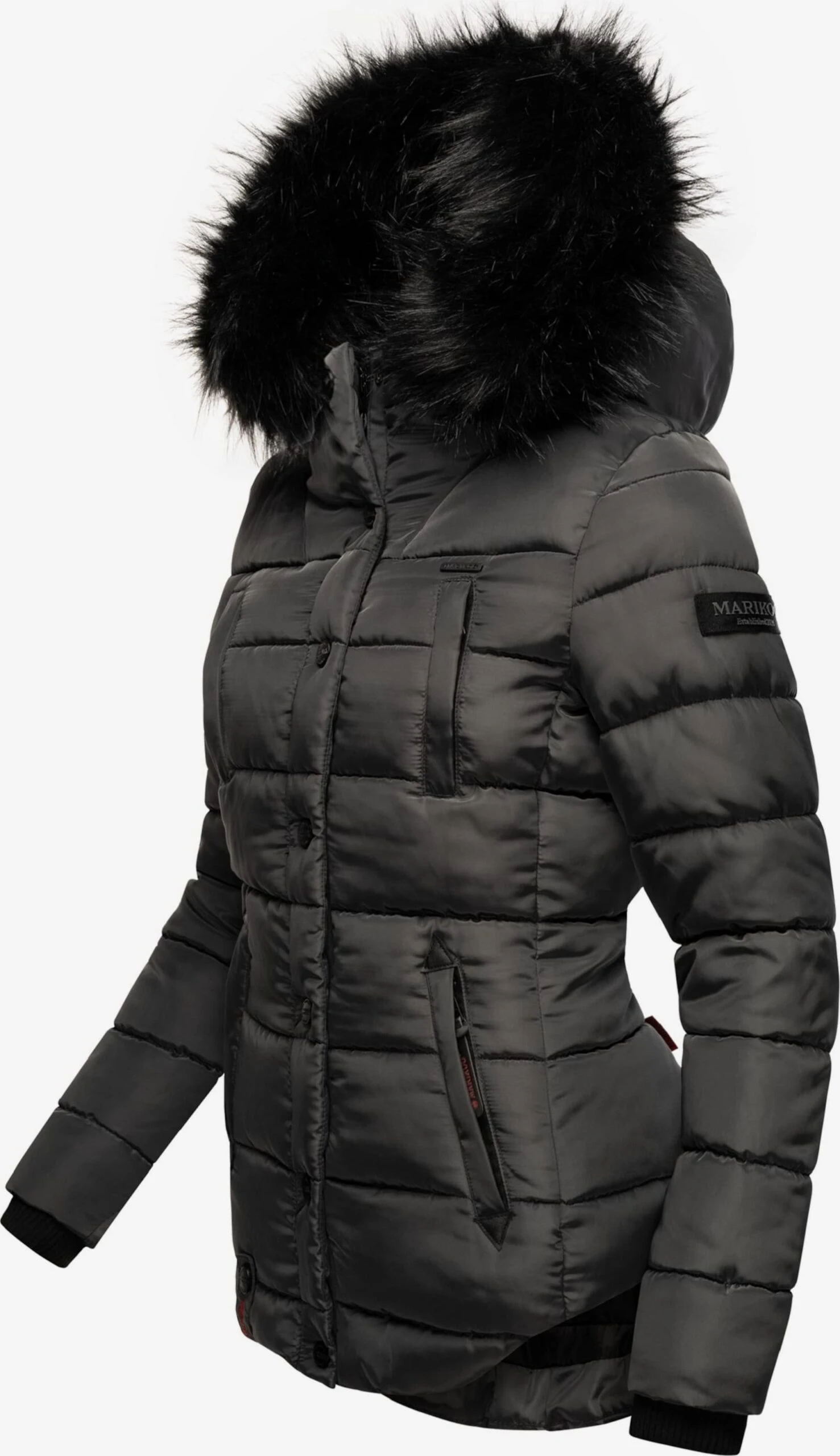 Marikoo Vestes Dhiver Veste D’hiver Lotusblüte Femme Taupe 4 Marikoo Vestes Dhiver Veste D’hiver Lotusblüte Femme Taupe – Image 2