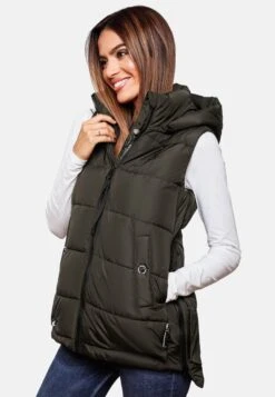 Marikoo Vestes Sans Manches Gilet Zarinaa Femme Vert Foncé 14 Marikoo Vestes Sans Manches Gilet Zarinaa Femme Vert Foncé -Marikoo 62227861b6411a4fa91eb6b962c86749