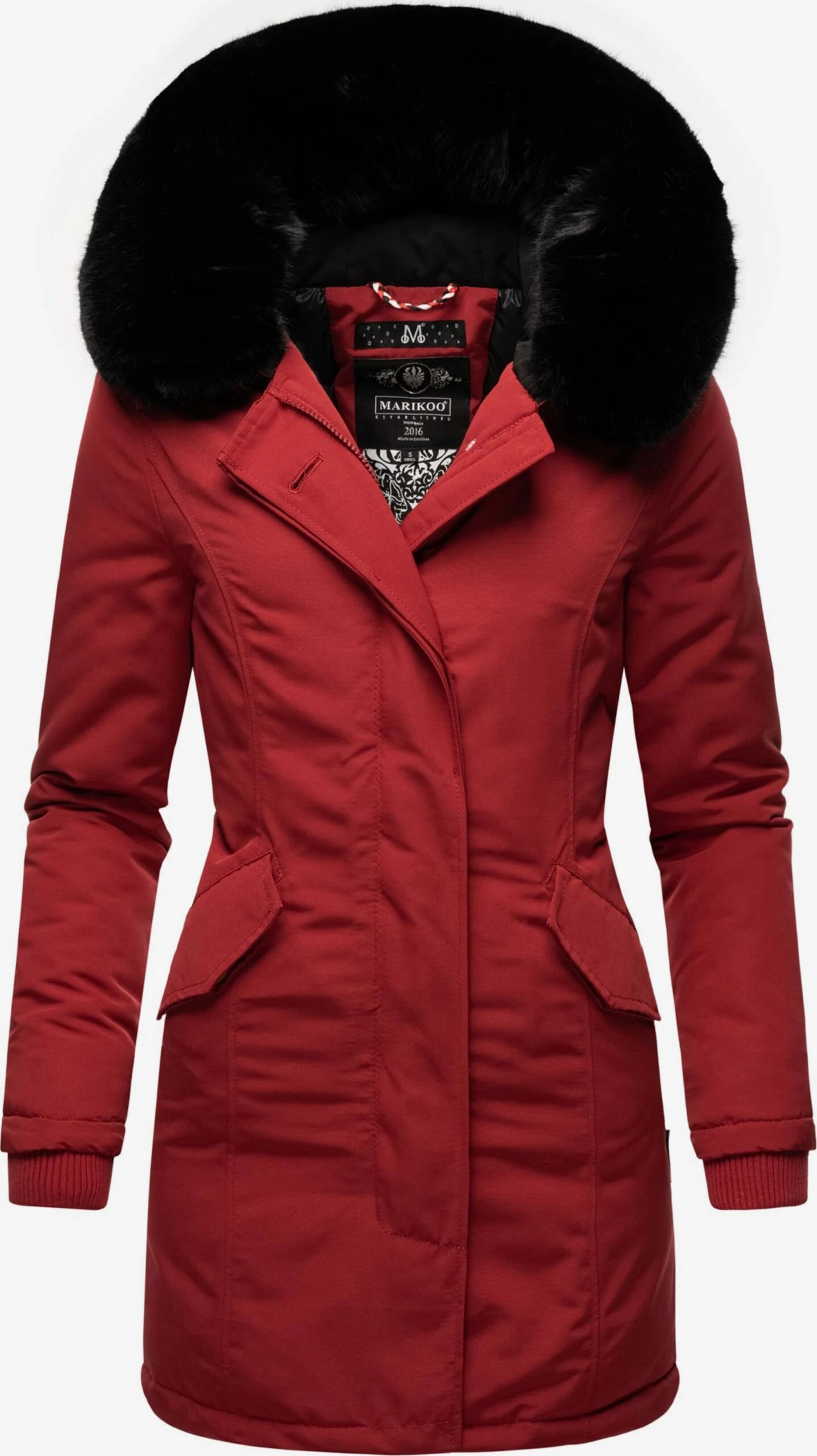 Marikoo Parkas Parka D’hiver Karmaa Femme Rouge 3 Marikoo Parkas Parka D’hiver Karmaa Femme Rouge