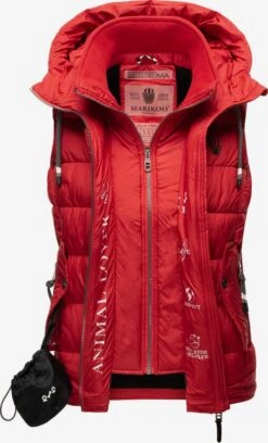 Marikoo Vestes Sans Manches Gilet Taisaa Femme Rouge 13 Marikoo Vestes Sans Manches Gilet Taisaa Femme Rouge -Marikoo 631dbfd4ff1711e107482c3fbc43a4ed