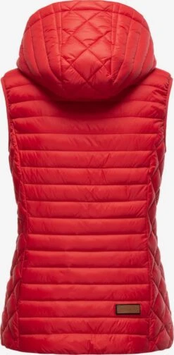 Marikoo Vestes Sans Manches Gilet Hasenpfote Femme Rouge -Marikoo 67e7814e135bf9b7b553276be2bfd69a