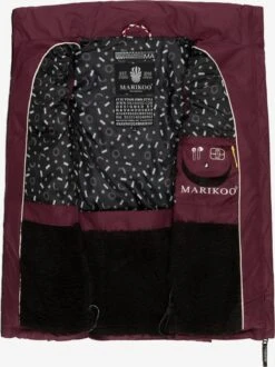 Marikoo Vestes Sans Manches Gilet Eisflöckchen Femme Bordeaux -Marikoo 6afc6c10f3a78ea7537b2fdd4b9b3947