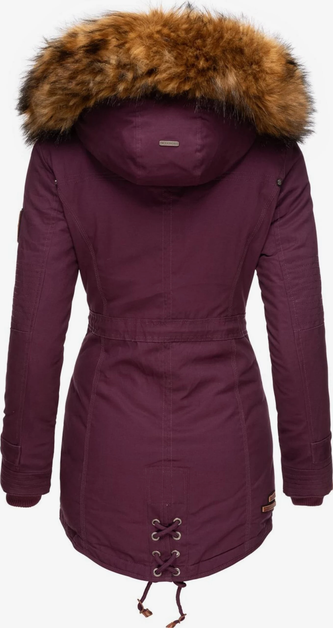 Marikoo Parkas Parka D’hiver Femme Lie De Vin 5 Marikoo Parkas Parka D’hiver Femme Lie De Vin – Image 3