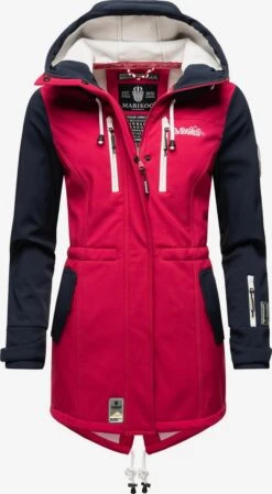 Marikoo Manteaux De Pluie Manteau Fonctionnel Zimtzicke Femme Bleu Marine / Rose