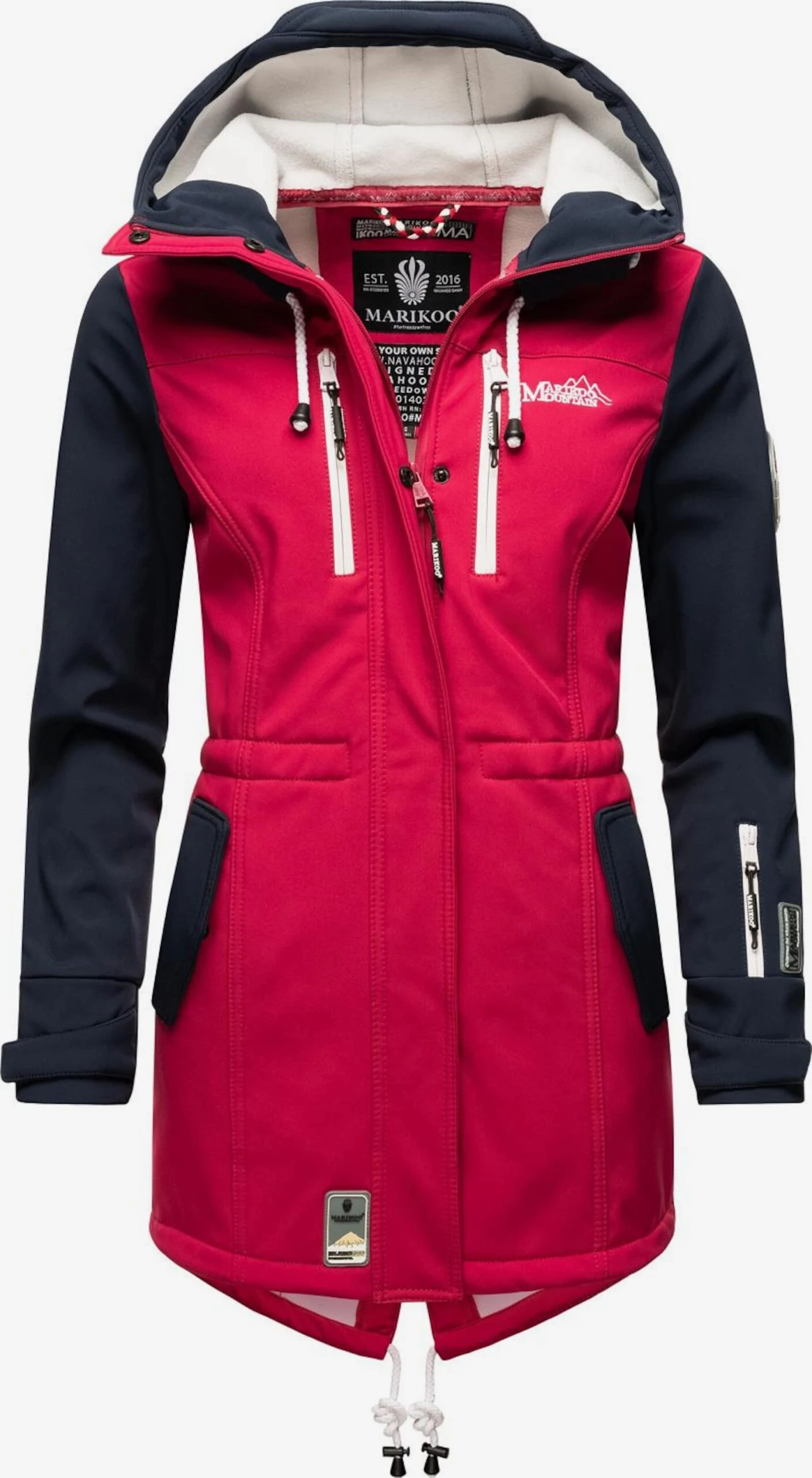 Marikoo Manteaux De Pluie Manteau Fonctionnel Zimtzicke Femme Bleu Marine / Rose 3 Marikoo Manteaux De Pluie Manteau Fonctionnel Zimtzicke Femme Bleu Marine / Rose