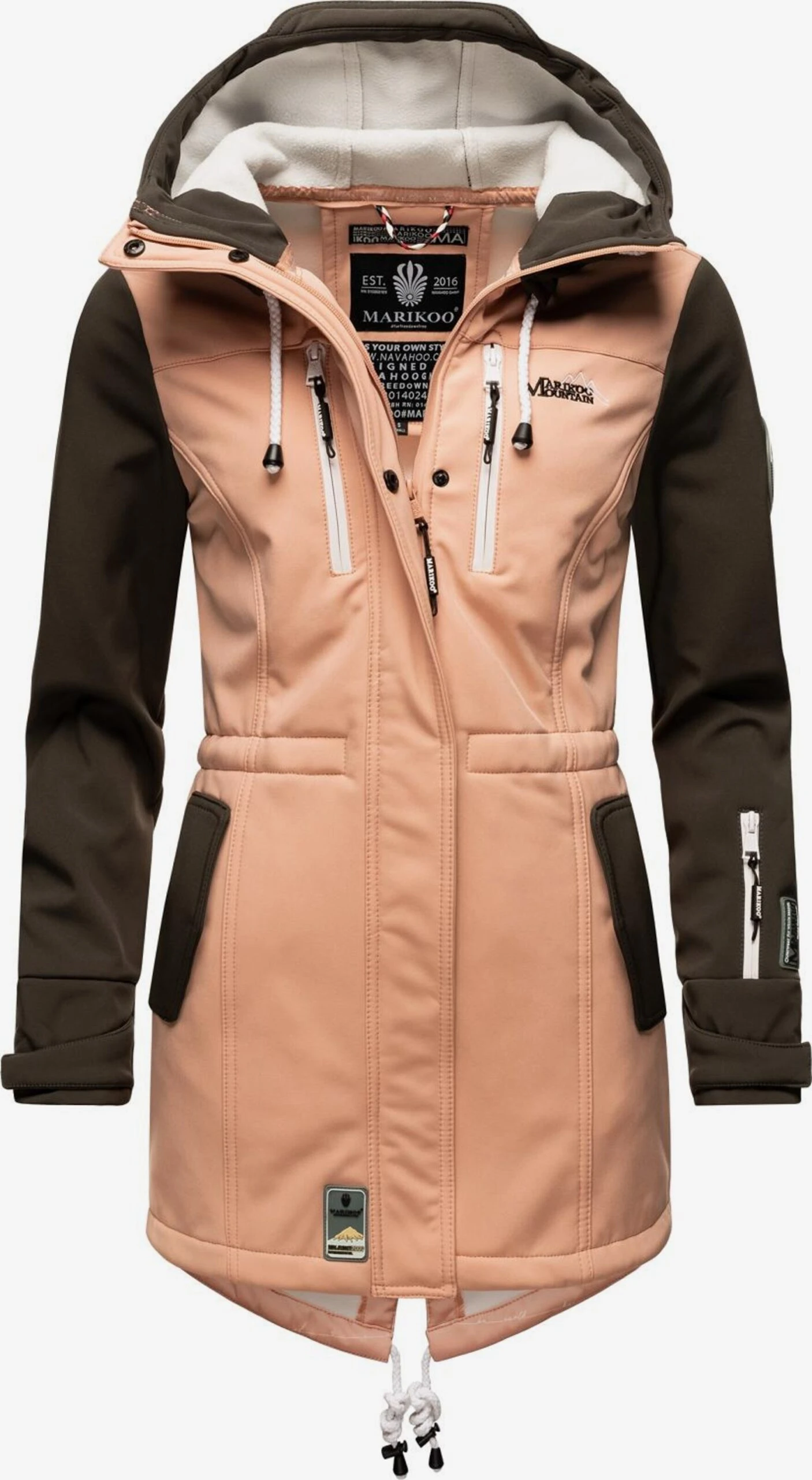 Marikoo Manteaux De Pluie Manteau Fonctionnel Zimtzicke Femme Rose / Noir