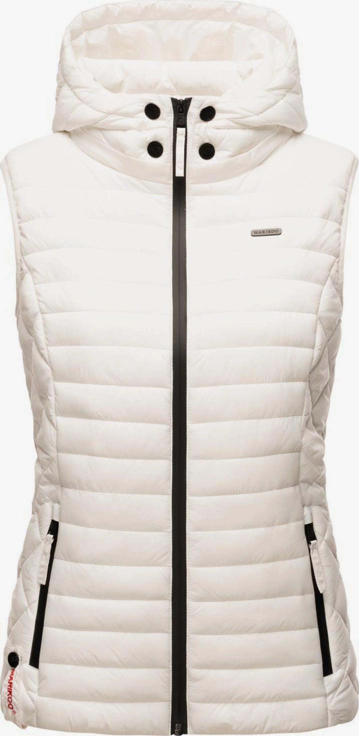 Marikoo Vestes Sans Manches Gilet Hasenpfote Femme Blanc Cassé 3 Marikoo Vestes Sans Manches Gilet Hasenpfote Femme Blanc Cassé