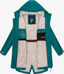 Marikoo Manteaux De Pluie Manteau Fonctionnel Femme Vert Foncé -Marikoo 706dbd33d66d0c5323df38f70d83e35a