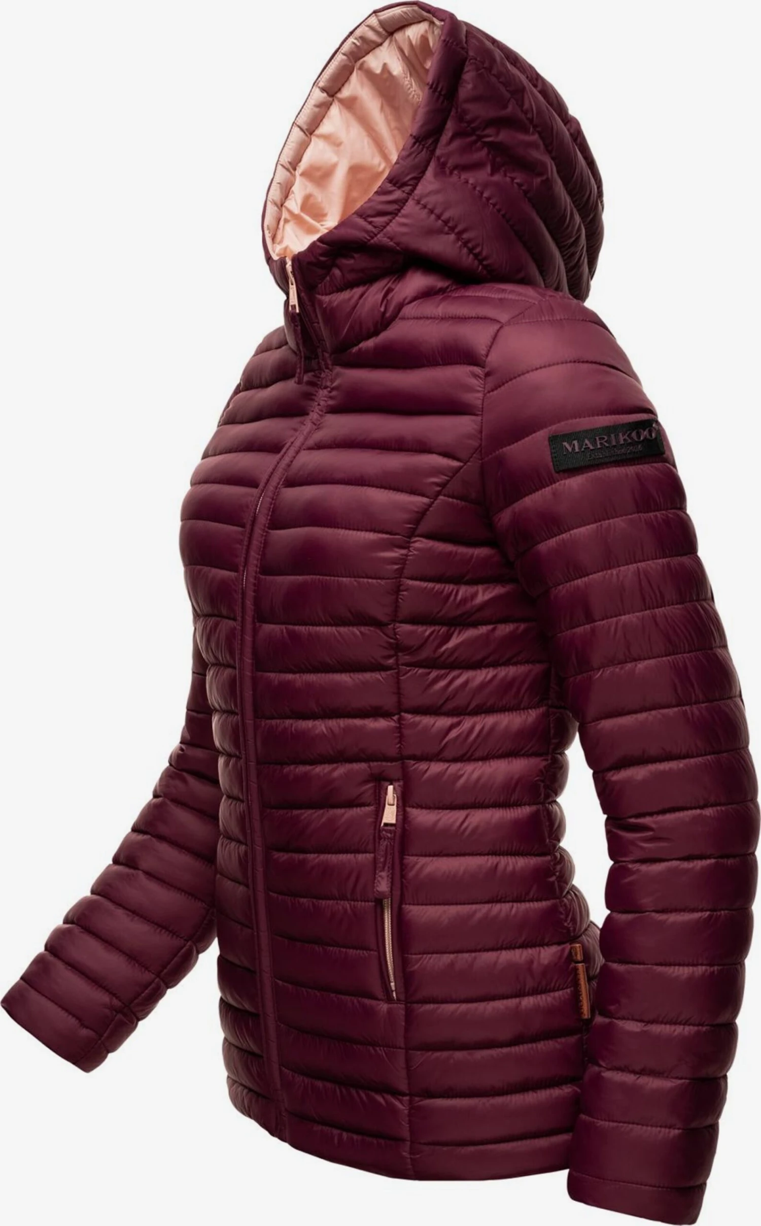 Marikoo Vestes De Mi-saison Veste Mi-saison Asraa Femme Bordeaux 4 Marikoo Vestes De Mi-saison Veste Mi-saison Asraa Femme Bordeaux – Image 2