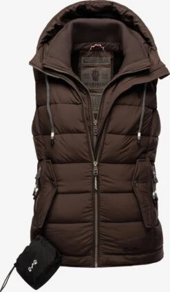 Marikoo Vestes Sans Manches Gilet Taisaa Femme Brun Foncé