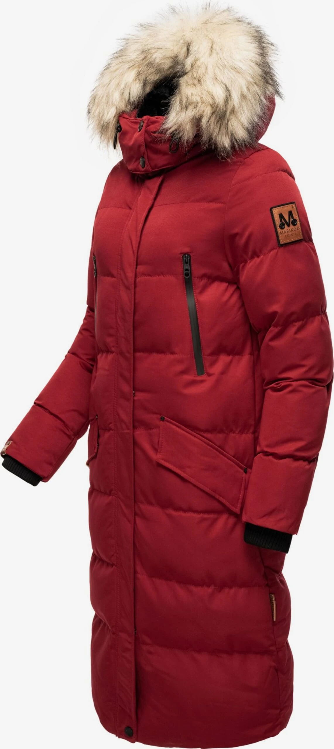 Marikoo Manteaux Dhiver Manteau D’hiver Schneesternchen Femme Rouge Sang 4 Marikoo Manteaux Dhiver Manteau D’hiver Schneesternchen Femme Rouge Sang – Image 2