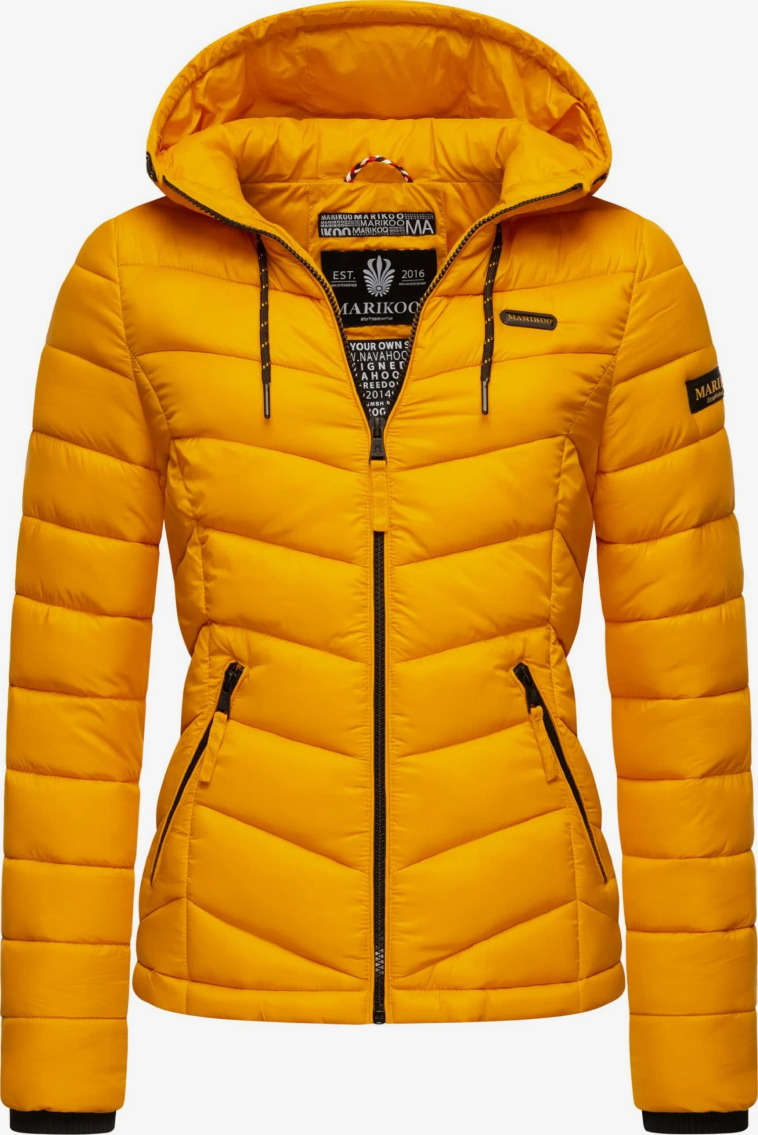 Marikoo Vestes De Mi-saison Veste Mi-saison Kuala Femme Jaune 3 Marikoo Vestes De Mi-saison Veste Mi-saison Kuala Femme Jaune