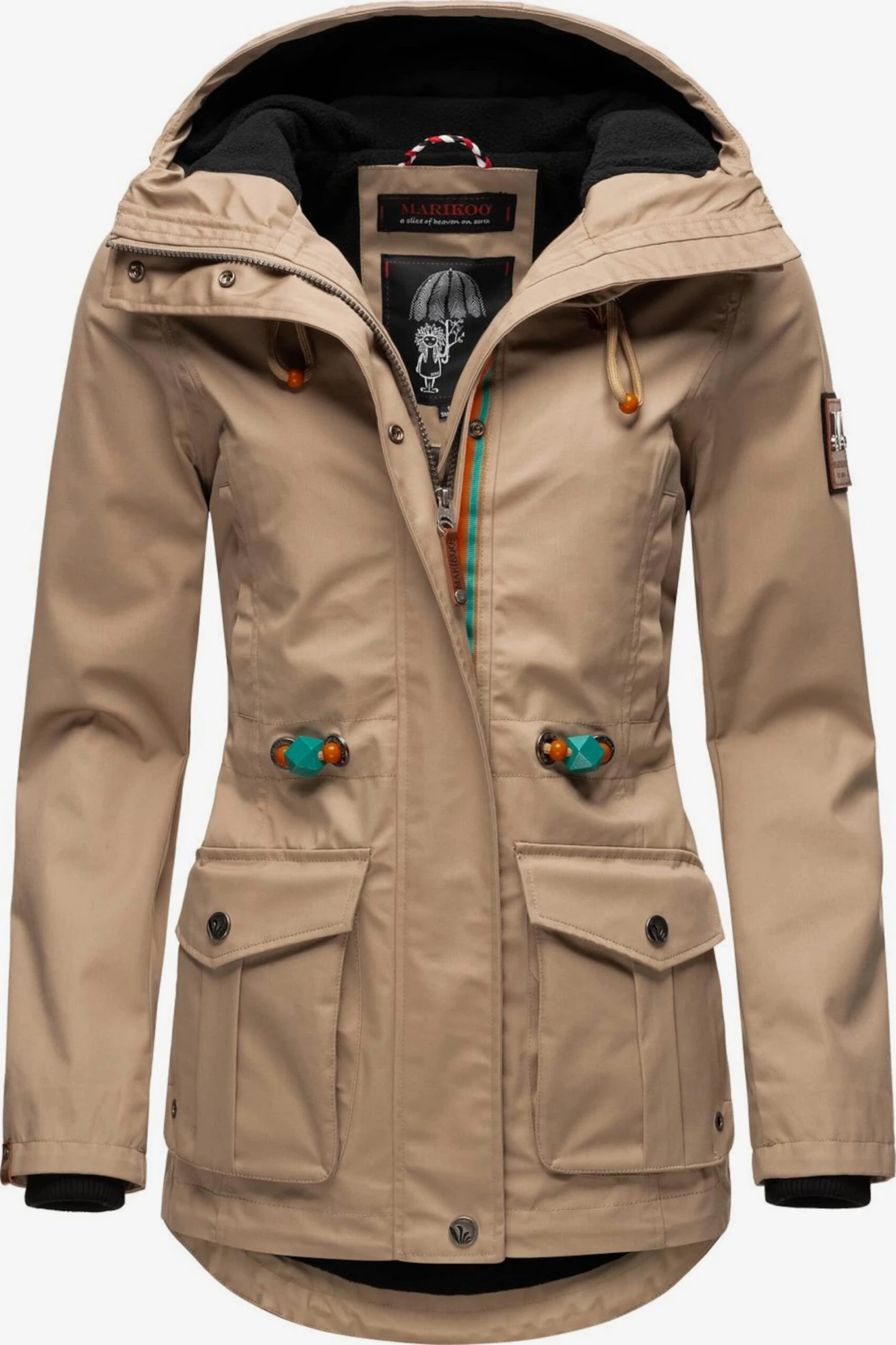 Marikoo Vestes De Mi-saison Veste Mi-saison Babetaa Femme Sable 3 Marikoo Vestes De Mi-saison Veste Mi-saison Babetaa Femme Sable