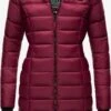 Marikoo Manteaux Courts Manteau D’hiver Abendsternchen Femme Rouge Rubis -Marikoo 77d6de643e8c091a9f1ac9ffa15e7977