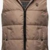 Marikoo Vestes Sans Manches Gilet Zarinaa Femme Marron -Marikoo 79816e68bdf3a49489eb3863132dcbf6