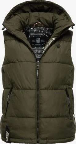 Marikoo Vestes Sans Manches Gilet Eisflöckchen Femme Olive 10 Marikoo Vestes Sans Manches Gilet Eisflöckchen Femme Olive -Marikoo 7a373fc7d2cc6497c1ce699d53c42878