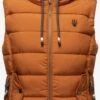 Marikoo Vestes Sans Manches Gilet Taisaa Femme Caramel -Marikoo 7af739933fc44cdf613487e93f00de88