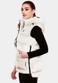 Marikoo Vestes Sans Manches Gilet Zarinaa Femme Blanc Cassé 15 Marikoo Vestes Sans Manches Gilet Zarinaa Femme Blanc Cassé -Marikoo 7c5e21930cf3c5e89a40fa0ca424d473