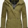 Marikoo Parkas Parka Mi-saison Nyokoo Femme Olive -Marikoo 7dd2b294ab9f7db1242eb9fa3a340e18