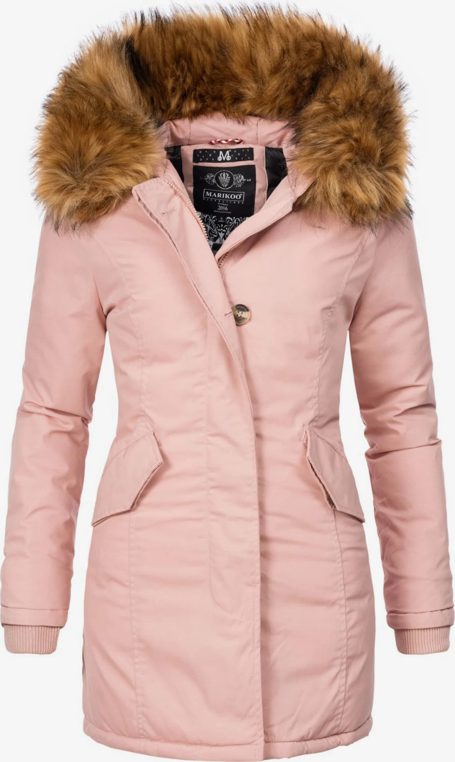 Marikoo Parkas Parka D’hiver Karmaa Femme Rose Clair 3 Marikoo Parkas Parka D’hiver Karmaa Femme Rose Clair