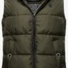 Marikoo Vestes Sans Manches Gilet Zarinaa Femme Vert Foncé -Marikoo 80de19d7b98231b9aef4662705ab8c29