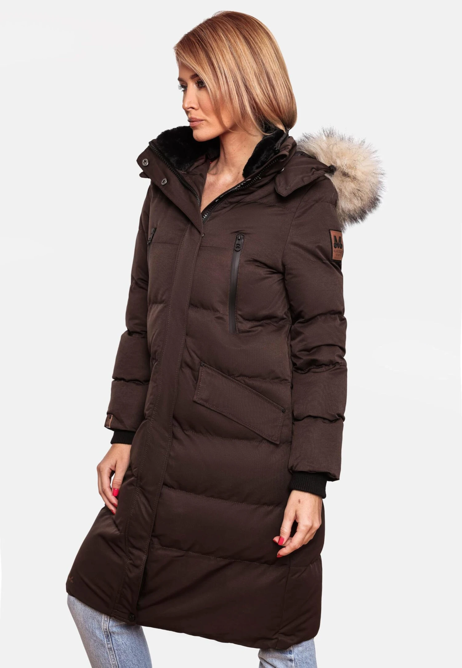 Marikoo Manteaux Dhiver Manteau D’hiver Schneesternchen Femme Marron 10 Marikoo Manteaux Dhiver Manteau D’hiver Schneesternchen Femme Marron – Image 8