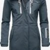 Marikoo Manteaux De Pluie Manteau Fonctionnel Zimtzicke Femme Bleu-gris -Marikoo 84a66af95b46a77ae75fc2574b5d8fa1