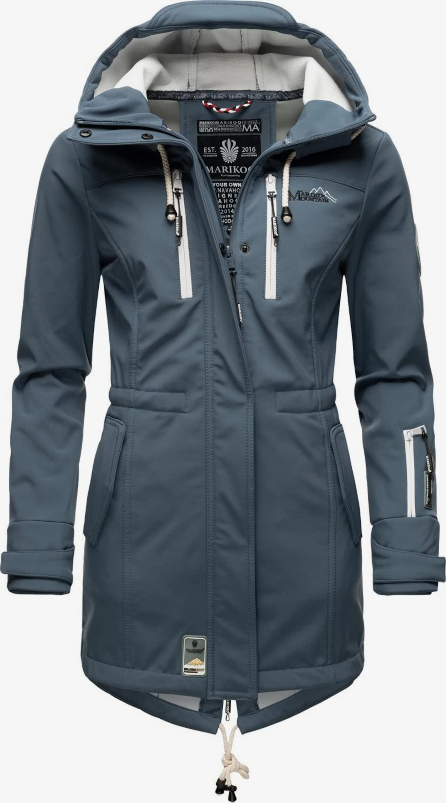 Marikoo Manteaux De Pluie Manteau Fonctionnel Zimtzicke Femme Bleu-gris 3 Marikoo Manteaux De Pluie Manteau Fonctionnel Zimtzicke Femme Bleu-gris