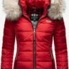 Marikoo Vestes Dhiver Veste D’hiver Lerikaa Femme Rouge 1 Marikoo Vestes Dhiver Veste D’hiver Lerikaa Femme Rouge -Marikoo 86e8a7520ce4eeb271fcb0aacf13d011