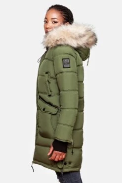 Marikoo Manteaux Dhiver Manteau D’hiver Chaskaa Femme Kaki -Marikoo 8c71a0a5cc7db02022a78661d0ee106d