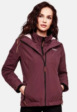 Marikoo Vestes Dextérieur Veste Fonctionnelle Erdbeere Femme Lie De Vin -Marikoo 8dab0da81ffe5dcc6f79ac47b53e981c