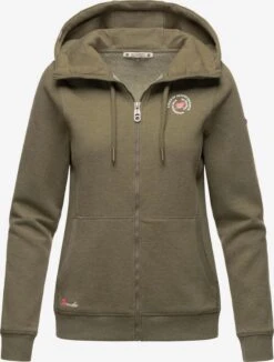 Marikoo Sweats Zippés Veste De Survêtement Setsunaa Femme Olive -Marikoo 8e815853ab3e5a130eb3470fce724aad